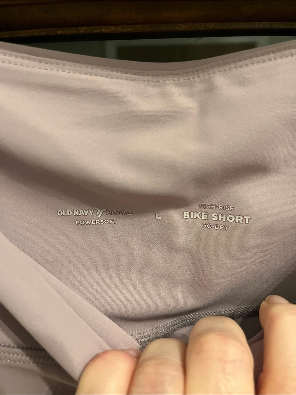 Old Navy Light Lavender High-Rise Bike Shorts with Pockets